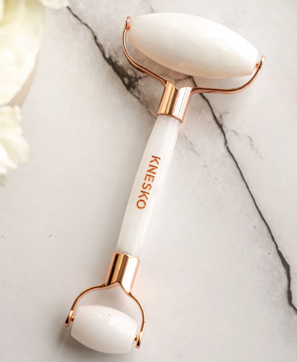 White Jade Gemstone Roller - Image 5