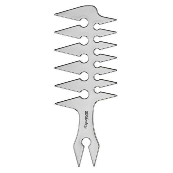 Barberology Wide Tooth Styling Comb, Silver