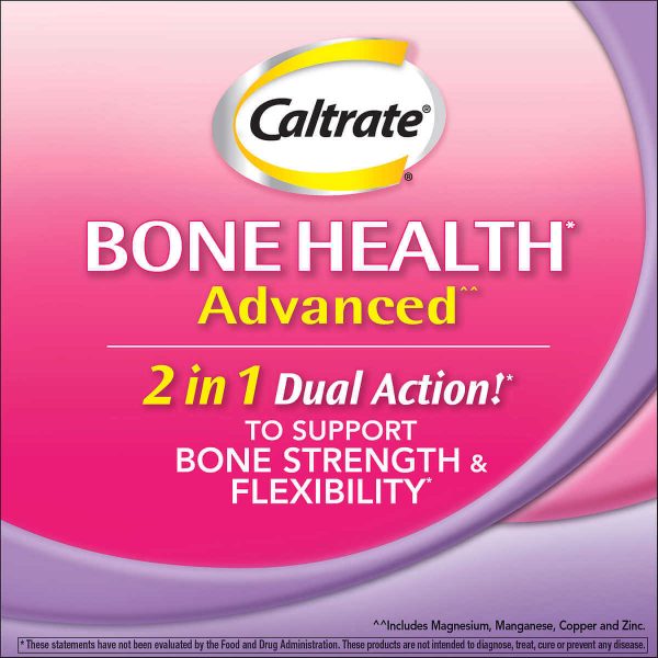 Caltrate Bone Health Advanced Calcium 600+D3 Plus Minerals - 320 Tablets - Image 2