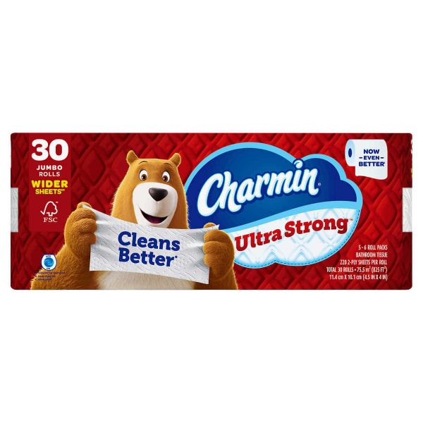 Charmin Ultra Strong Bath Tissue - 2-Ply - 220 Sheets - 30 Rolls