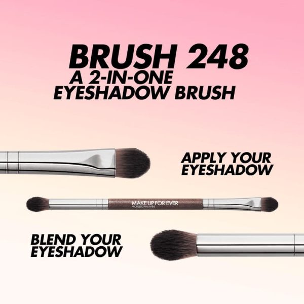 Double-Ended Eyeshadow Brush - 248 - Image 2