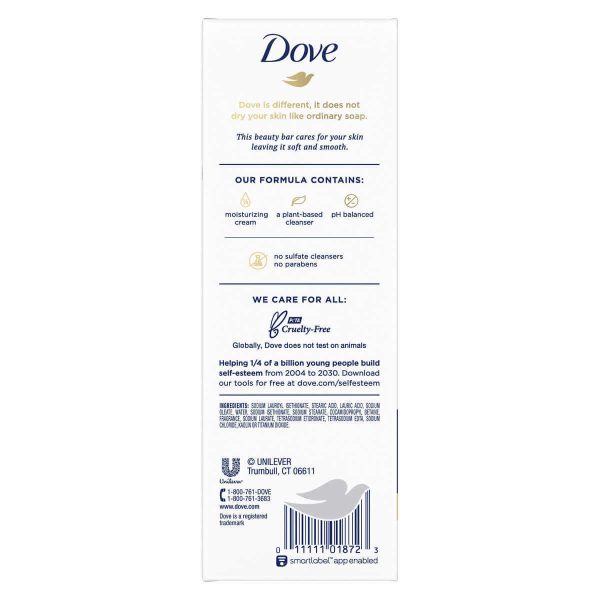 Dove Moisturizing Beauty Bar Soap Original 3.75 oz - 16 Bars - Image 2