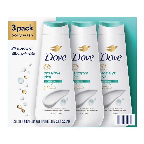 Dove Sensitive Skin Body Wash - 3-pack