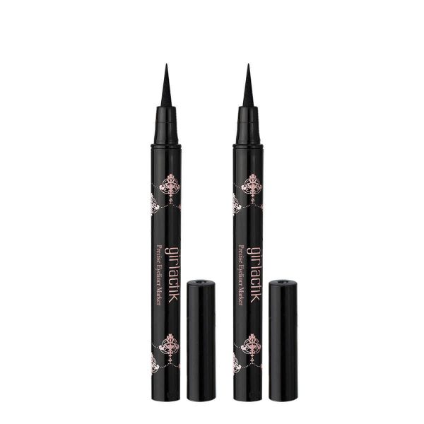 Girlactik Precise Eyeliner Marker Duo With Bonus Smudge Eraser Stick - Image 3