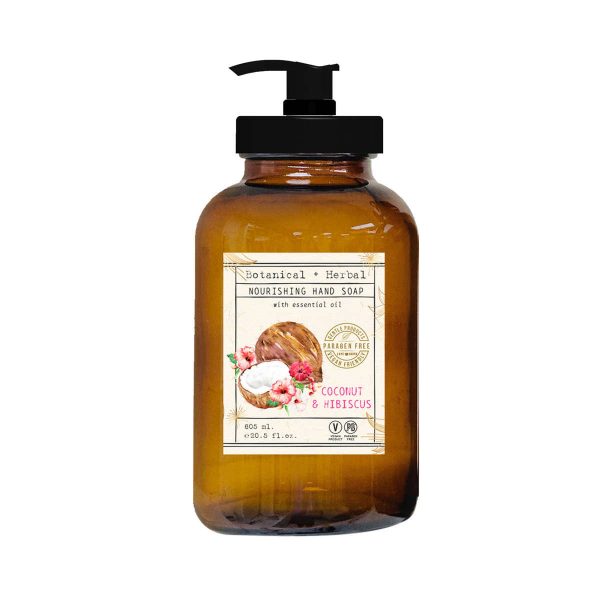 Home and Body Botanical + Herbal Hand Soap Glass Bottles - 8-pack - Image 3