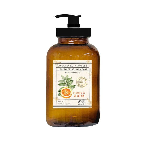 Home and Body Botanical + Herbal Hand Soap Glass Bottles - 8-pack - Image 5