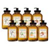 Home and Body Botanical + Herbal Hand Soap Glass Bottles - 8-pack