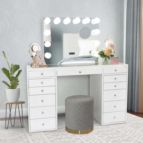 Impressions Vanity Slaystation with Lighted Mirror - Image 2