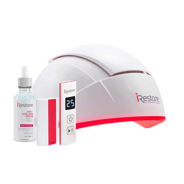 iRestore Professional 282 Laser Hair Growth Device + Anti-Hair Loss Serum