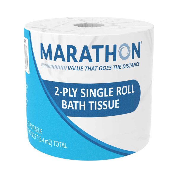 Marathon Jumbo Roll Bath Tissue, 2-Ply, 900 ft Rolls, 6 Rolls - Image 5