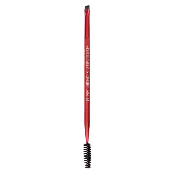 MM16 X Omnia – Duel Ended Angled Eye Brow Brush With Spoolie - Image 2