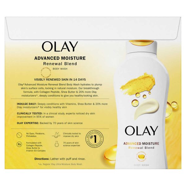 Olay Advanced Moisture Renewal Blend Body Wash - 23.6 oz - 3-pack - Image 2