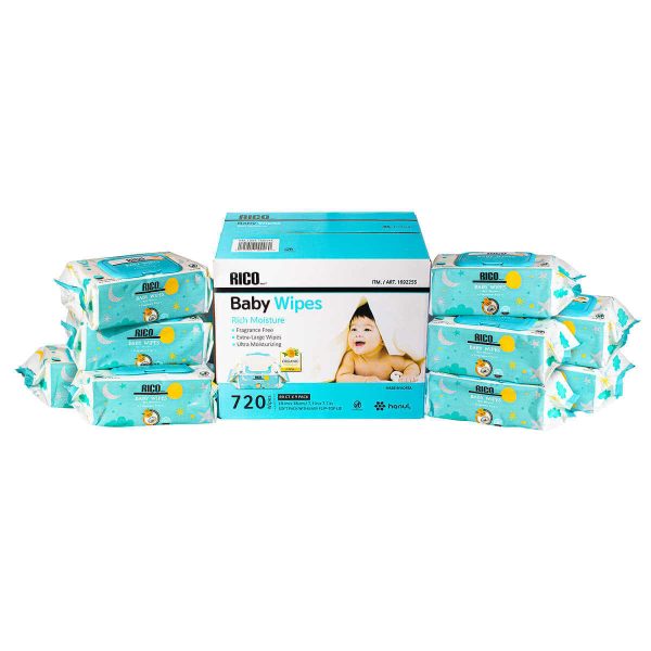 RICO Baby Wipes - 720-count - Image 2