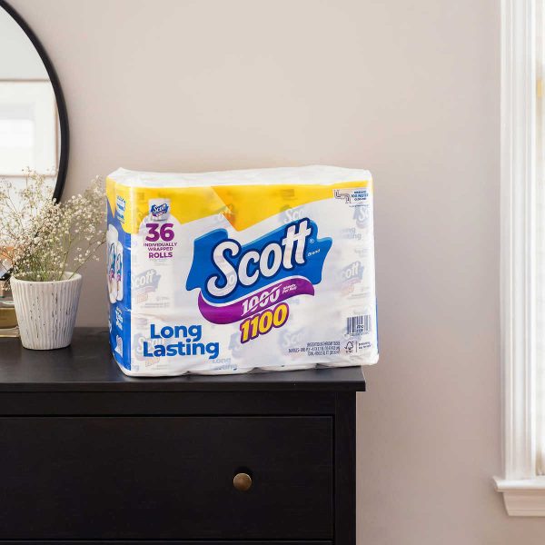Scott Bath Tissue, 1-Ply, 1100 Sheets - 36 Rolls - Image 2