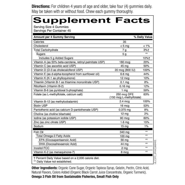SmartyPants Kids Formula Multivitamin - 180 Gummies - Image 3