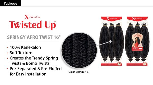 Twisted Up Springy Afro Twist 3x - Image 3