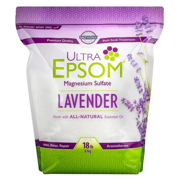 Ultra Epsom Lavender Bath Salts - 18 Pound Bag