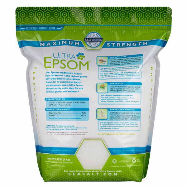 Ultra Epsom Unscented Bath Salt - 18 Pound Bag - Image 2