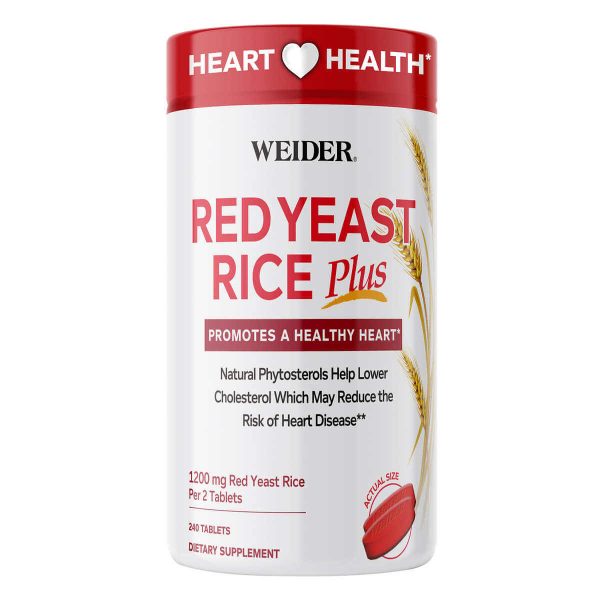Weider Red Yeast Rice Plus 1200 mg. - 240 Tablets