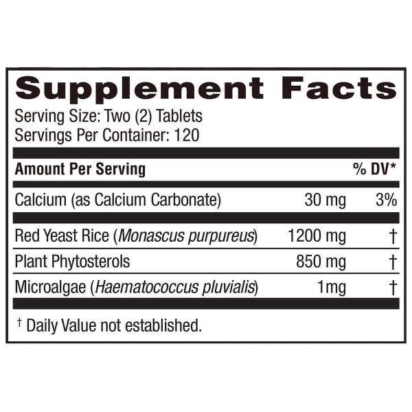 Weider Red Yeast Rice Plus 1200 mg. - 240 Tablets - Image 3