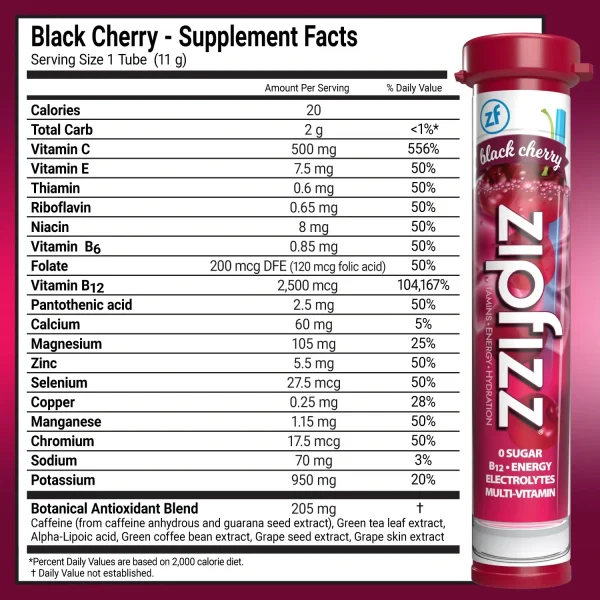 Zipfizz Multi-Vitamin Energy Hydration Drink Mix - 30 Tubes - Image 3