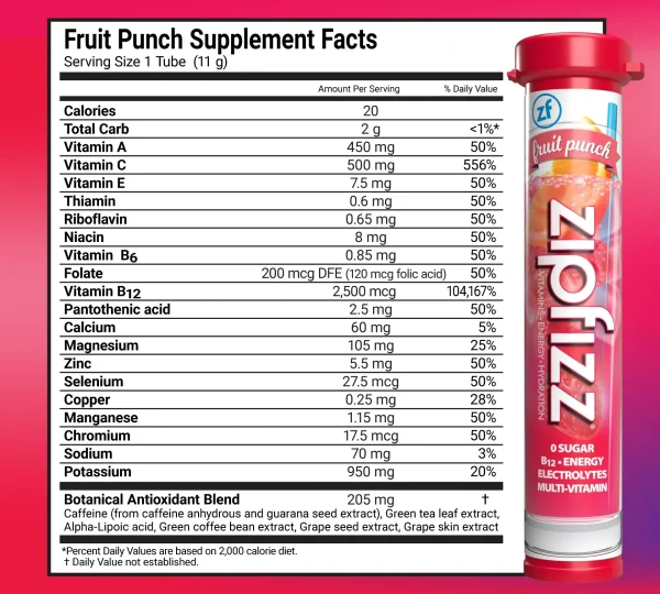 Zipfizz Multi-Vitamin Energy Hydration Drink Mix - 30 Tubes - Image 2