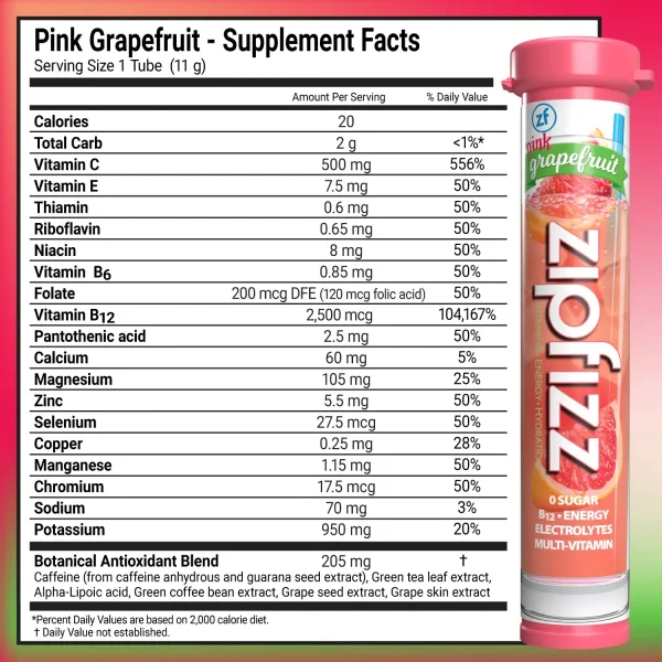 Zipfizz Multi-Vitamin Energy Hydration Drink Mix - 30 Tubes - Image 11