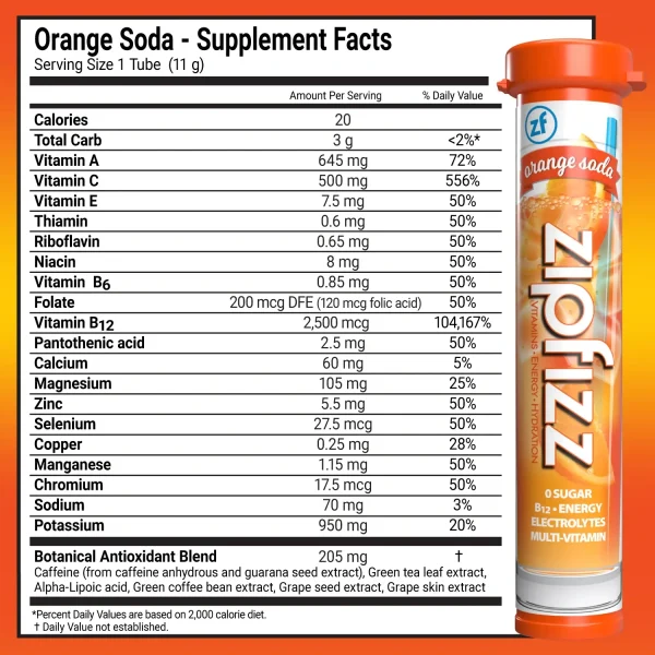 Zipfizz Multi-Vitamin Energy Hydration Drink Mix - 30 Tubes - Image 8