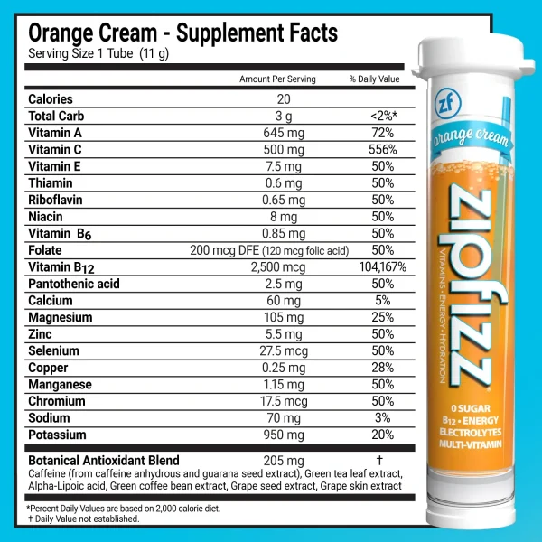 Zipfizz Multi-Vitamin Energy Hydration Drink Mix - 30 Tubes - Image 7